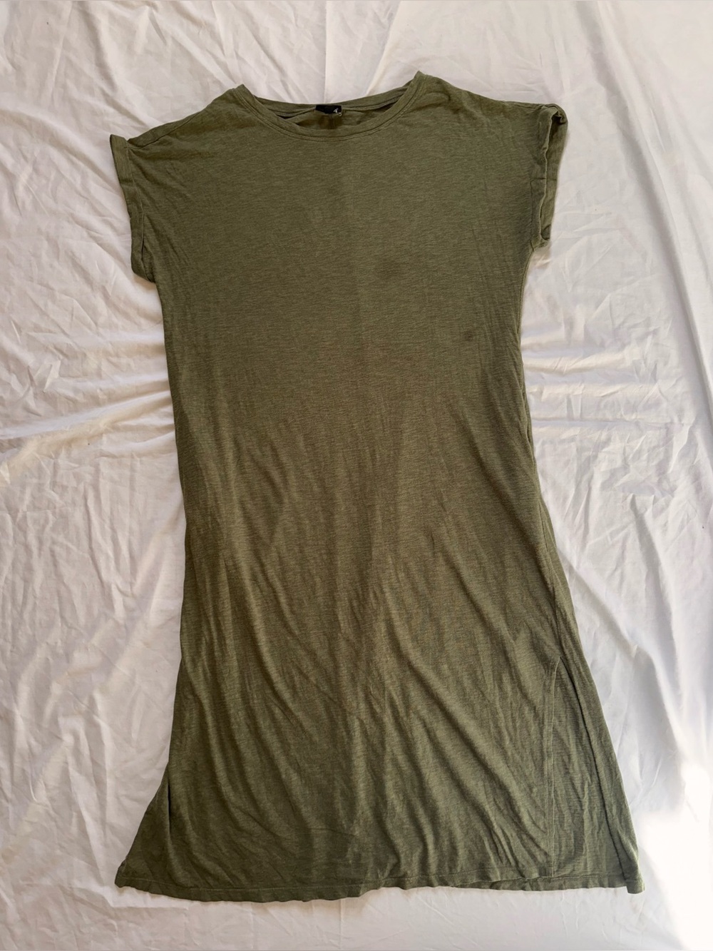 Torrid Olive Green T-Shirt Midi Dress Size 0 (L 12/14)